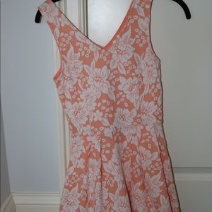 Orange lace dress